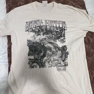 Disney Animal Kingdom Short Sleeve Tee in Cream and Black